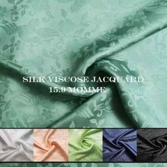 44” Wide By Yard 3D Birds Material Natural Silk Viscose Fabric Dress Kimono