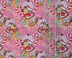Custom 100% Cotton Woven Fabric Berry Girl Peppermint By The 1/4 Yard 9×56