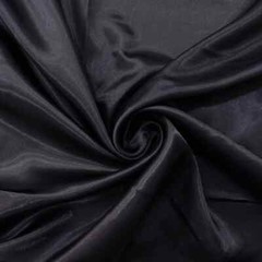 Silky Satin 58″ Wide By Yards Solid Charmeuse Scarf Craft DIY Fabric White Black