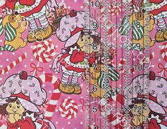 Custom 100% Cotton Woven Fabric Berry Girl Peppermint By The 1/4 Yard 9×56