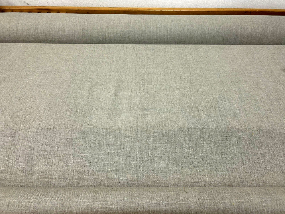 100% Linen Fabric Natural, Relaxed Finished in LA, 8.0oz., 271gsm, BTY