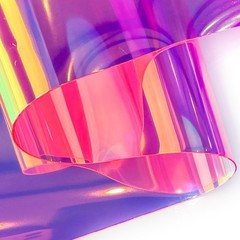 30 Gauge Holographic Clear Vinyl Roll 12×54 Inch Waterproof Transparent TPU