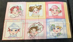 12 Squares – Little Girls – Old-Fashioned – 6″ Squares – All Different!