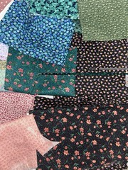 Large Lot Vintage Floral Fabric Pieces Scraps 3 Pounds Tiny Flowers 90’s