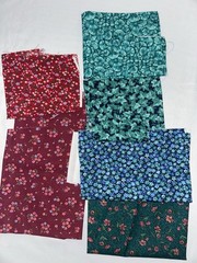 Large Lot Vintage Floral Fabric Pieces Scraps 3 Pounds Tiny Flowers 90’s