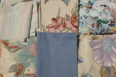 5 lb 7 oz Box of Assorted Fabric Scraps Wide Assortment of Prints FSBTB83
