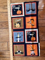 Studio E Halloween Panel Sew Appliqué Quilt Sew Fabric Squares 4 1/2 In Square 2