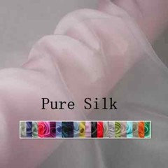 Natural Silk Chiffon 55” By Yard Soft Scarf Lining Mulberry Chiffon Silk Fabric