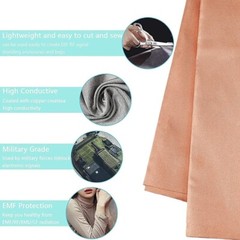 EMI EMF RF Protection Pure Copper Fabric-Blocking RFID Radiation signal