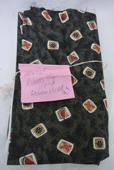SET OF FOUR DEBBIE MUMM COTTON FABRIC REMNANTS UNDER 45” W VARYING LENGTHS