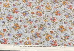 Charms Benartex Fabric Blue Multi Floral Quilting Cotton 2-1/3 yards 42″ Wide