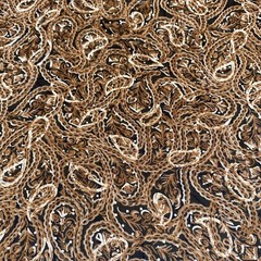 Brown Paisley Dress Apparel Fabric Drapes Slinky Earth Colors Polyester 5 Yd