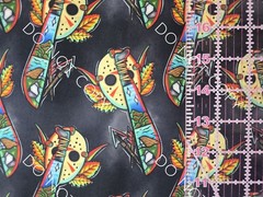 Custom 100% Cotton Woven Fabric Jason Friday The 13th V2 By The 1/4 Yard 9×56