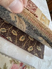 Lot of 5 Moda Charm Squares By Barbara Brackman Civil War Reproduction Fabric