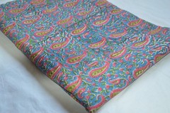NO TARRIF CHARGES 100%✅ZK_223 Hand Block Print Fabric 100%Cotton 15 Yard