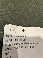 CAMO GREEN 483 MILITARY NYLON 1000D DWR COATED CORDURA FABRIC BY THE YARD 60″W