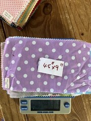 EUC 100% COTTON QUILT SQR 4.5″x6″, 4.5″x9″, 5″x5″ FEW HUNDREDS PIECES 32 OZ TOTA