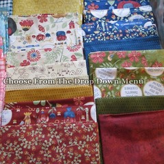 Floral & Patriotic Fat 1/4’s By Riley Blake, $3.99 Ships Any Amount Of Fabric.