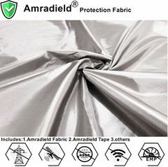 Faraday Protection Fabric-Reducing RFID/EMI/EMF/LE and Electrode Magnetic Soft