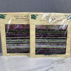 2 Hoffman Fabrics Bali Crackers SEAHOLLY #BC-226 Bali Batik 40 pre-cuts 10×10