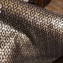 Gold Black LACIE LAME Metallic Brocade Fabric 60” Width Sold By The Yard