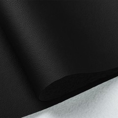 1 Yard Black Marine Vinyl Faux Leather Upholstery Fabric Muscle Car Sofa Roll