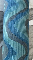 3.5 Yds x 54.5” W Outdoor Patio Fabric 100% Belodore Mildew Resistant Dade Ocean
