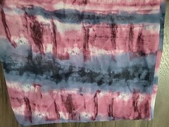 3pc Lot Fabrics Chiffon Floral Tye Dye Paisley Multicolor Craft Sewing