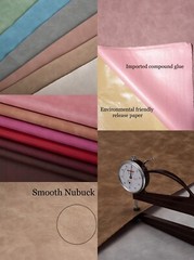 30+ Colors Smooth Nubuck Vinyl Fabric Faux Leather Self-Adhesive 52″Wide By Yard
