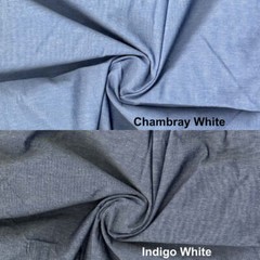 Stretch Cotton Chambray Cotton Fabric, Stretch Woven Dress Fabric, Sewing