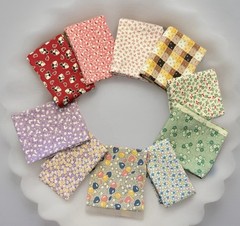 Feedsack Reproduction Fat Quarter Bundles 10 Depression Era Prints 1930s-50s NEW