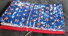 3 One Yard Pieces Of Red White And Blue Patriotic Fabric 100% Cotton