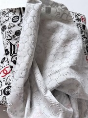 Chanel Print Cotton Fabric, 54” Wide, 2 Way Stretch, Made In Italy