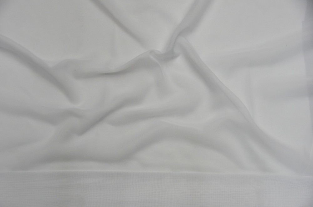 White & Ivory IFR Sheer Chiffon Fabric | 58″ Wide x 70 Yard Bolt | UPS Ground |