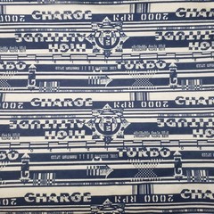 Automobile Cars 2000 RPMs Flannel Fabric 1 3/4 yard 100% Cotton 62″ stripes