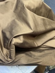 100% Silk Dupioni Fabric 54” Wide Sold By The Yard #304 brown