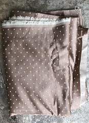 Drapery Fabric 2.44 Yards 56 Inches Wide Dotted Swiss Golden Brown 88” Long
