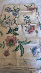 Atelier Originals 1984 Scotchgard Floral Pattern Fabric 3 Remnants