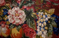 Queensland Crimson Scarlet Red Bouquet Floral P Kaufmann Fabric