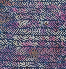 Hoffman Batik Blue Beige Violet Cotton BTY