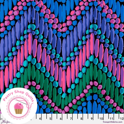 KAFFE FASSETT Free Spirit BEADED CURTAIN PWGP191 Dark Quilt Fabric
