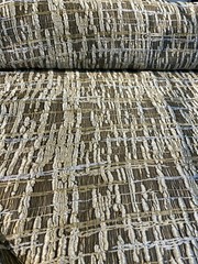 Cubism Square Double width 108 inches Gold Jacquard Fabric By the yard