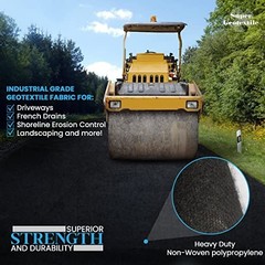 Non-Woven Fabric for Landscaping & Erosion Control – 6 oz (10′ x 25′) Roll