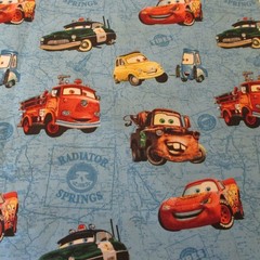 Disney Pixar Cars Cotton Fabric Springs Creative Lightning McQueen Mater BTYx 44