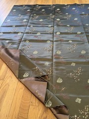 Fabric 37-in x 54-in Shimmery, Heavy, Deep Olive Green