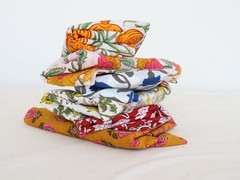 100 Mix Vintage Florals pre cut charm pack 5″ squares fabric quilt scrap cotton