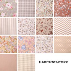 14 Fat Quarters Bundles 18×22 inch – Pre-Cut Cotton Quilting Fabric Squares -…