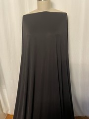 High-End Poly Knit Jersey 2Way Stretch Black Mediumweight Fabric By The Yd. 60″W