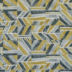 Gray, Chartreuse, Ivory Cotton Fabric by the Yard, 54 inch width Gray Cotton