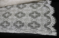 Rare Vintage Cotton Nylon Lace NOS” 48″ Across Natural Color by the Yard